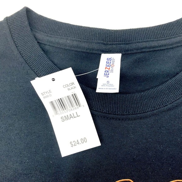 Gobble Spell Out Women’s Fall Black Orange Long Sleeve T-Shirt - Picture 5 of 9